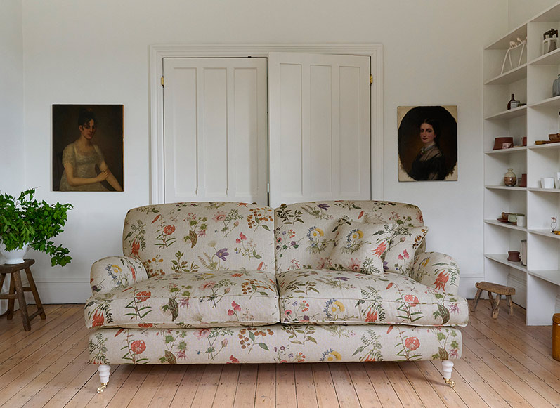 1 Kentwell 3 Seater 2 Hump Sofa in Caroline Maria Applebee Collage